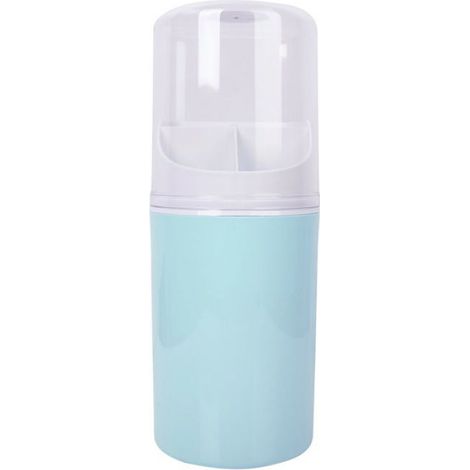 Porte-Baguettes Mural - PP PS - 10 x 10 x 27 cm - Anti-Poussière Avec Couvercle - Bleu - 1 Pièce (1/5)