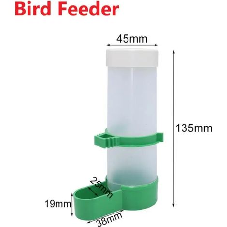 Mangeoire automatique en plastique pour oiseaux, avec embout pour perroquet, bol et accessoires pour oiseaux de compagnie.-AquaForge (1/5)