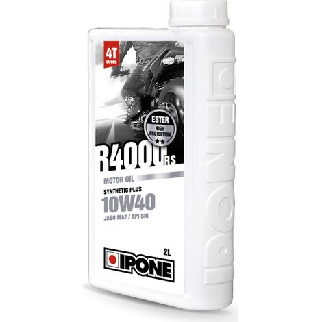 Huile moteur semi-synthétique Ipone R4000 RS 10W40 2L Ester MA2 Protection Pro
