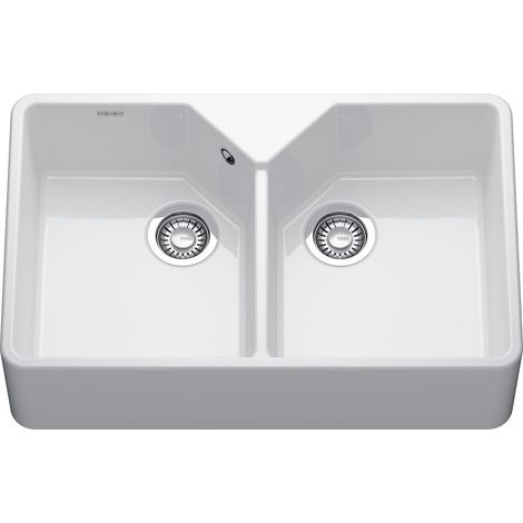 Franke – Évier de cuisine en céramique Belfast 793 x 489 mm – sous-meuble 80 cm – vidage manuel – bonde manuelle Ø90 mm – garantie 15 ans