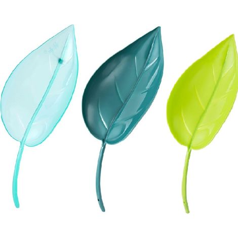 Trois entonnoirs d'arrosage en forme de feuille, en plastique, adaptés à l'arrosage des racines des plantes en pot (1/5)