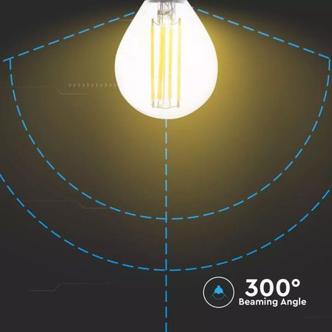 Ampoule LED V-TAC E14 6 W 130 lm/W Filament P45 Blanc chaud