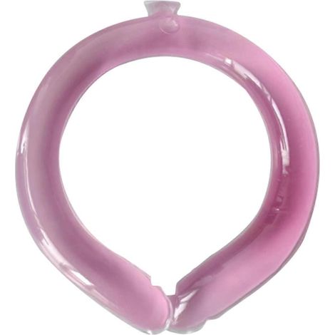 Nackenkühlschlauch, tragbarer kühlender Nackenwickel für Sommerhitze, Rosa