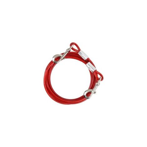 Guinzaglio per cani, guinzaglio per animali domestici, guinzaglio per animali domestici (cani di piccola/media taglia) (3 metri, rosso) - Crezuo