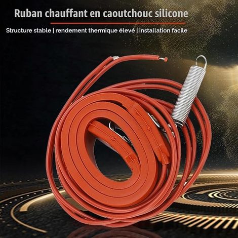 28W 450mm Câble Chauffant Tuyau, Cordon Chauffant Antigel (1/2)