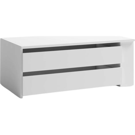 Cajonera Sava de Interior de Armario en Color Blanco Mate con 2 Cajones Melamina 88x35x49 cm (1/2)