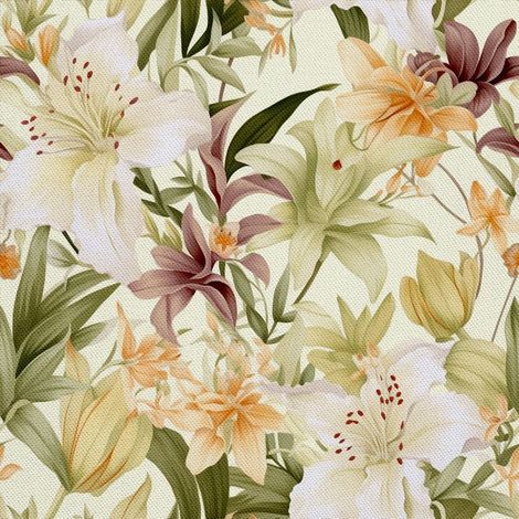Tela decorativa para exteriores Oxford - Motivo floral I DX5300 (1/5)