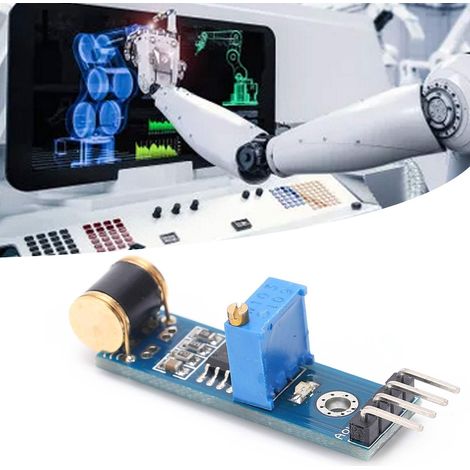 Das 801s-Vibrationssensormodul für Roboter mit vier Beinen verfügt über eine einstellbare Empfindlichkeit. (1/5)