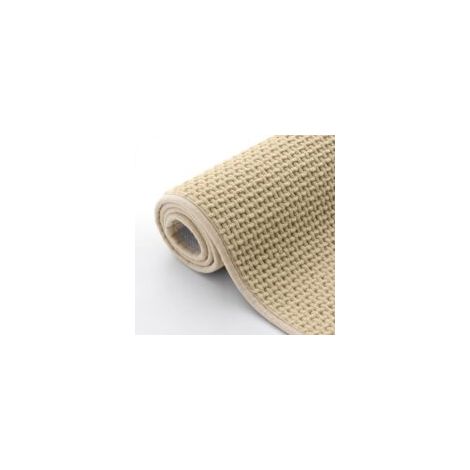 Tappetino da bagno in ciniglia morbida, antiscivolo, lavabile, altamente assorbente, adatto per bagni, docce e vasche da bagno, 40 x 60 cm, beige. - Crezuo