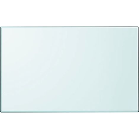 Tischplatte aus gehärtetem Glas rechteckig 1000x620 mm