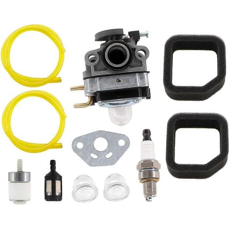 Kit de réglage de carburateur pour souffleur dorsal Troy-Bilt TB4BP TB4BPEC TBP6160 (référence 753-05676A) : filtre à air, conduite de carburant et bougie d'allumage. (1/5)