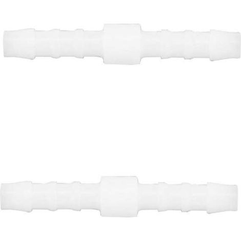 2x raccord de durite droit en I diamètre 5mm connecteur tube tuyau carburant essence tracteur tondeuse voiture