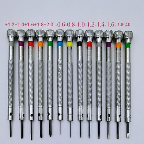 13 Pièces kit tournevis de précision, Tournevis Montre pour Réparation, tournevis horlogerie, Outils de Réparation D'horloger (1/5)