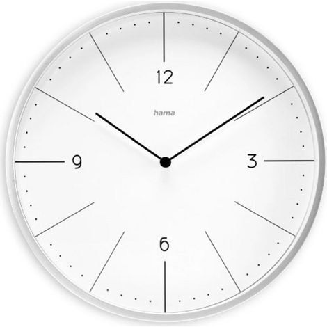 Hama 00185884 Quarz Wanduhr 30 cm x 300 mm x 300 mm x 30 mm Grau (1/4)