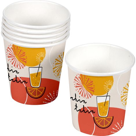 Set de 10 gobelets en carton Apero tchin