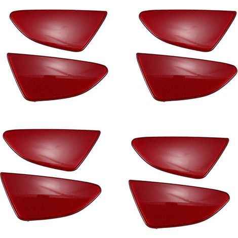 Ensemble de 8 panneaux réflecteurs de feux antibrouillard arrière en plastique ABS pour Honda Demio 2015-2018 (1/5)