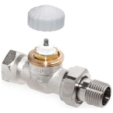 IMI Heimeier Thermostat-Ventilunterteil V-exact II, Durchgang, DN 10, vernickelt