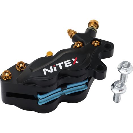 Brembo brake caliper with opposing pistons, 40 mm mounting hole, compatible with performance upgrade kits for front and rear disc brake pumps for motorcycles and electric vehicles.--DTEKGAZ