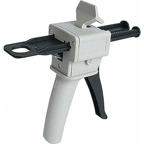 Ulisem Epoxid-Spenderpistole, 50 ml, AB-Epoxid-Klebepistole mit Griff-Applikator zum Mischen von Kleber, Verhältnisse 1:1 (Pistole) (1/4)