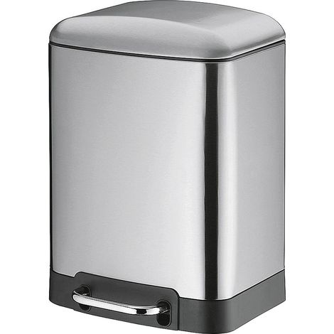 Poubelle de Salle de Bain Rectangulaire Acier Inoxydable - 6L (1/4)