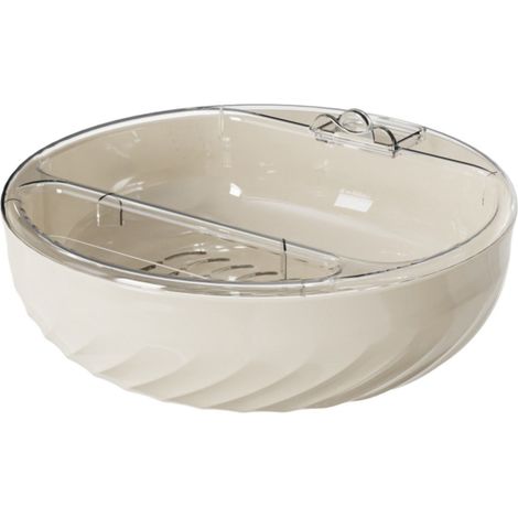Bol De Rangement Pour Snacks - Bol Double Couche Avec Bac À Égouttage - Support Téléphone Intégré - Pour Fruits Et Collations - 1 Pièce (1/5)