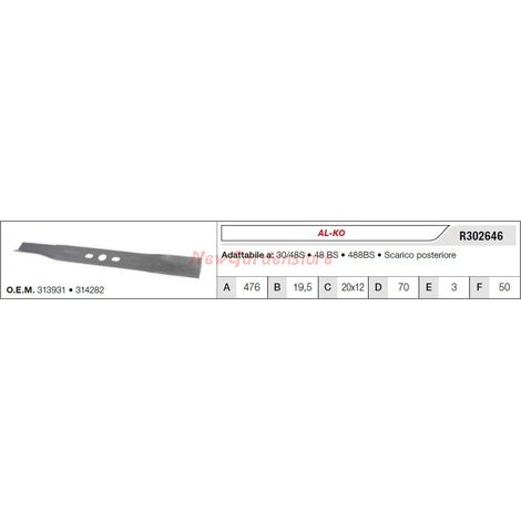 Lama AL-KO per trattorino tagliaerba rasaerba tosaerba 30/48S 48BS R302646