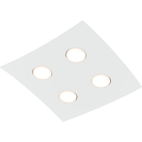 Plafonnier Spinnaker 4 Éléments, Plafonnier Et Applique Led, Douille Gx53, Design Moderne, Finition Blanche, Ip20 - Groupe Rossini (1/4)