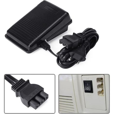 Pédale de Machine Electrique à Couture Pédale Electronique 220V Avec Cordon Contrôleur Variable Universel de Vitesse Pédale de