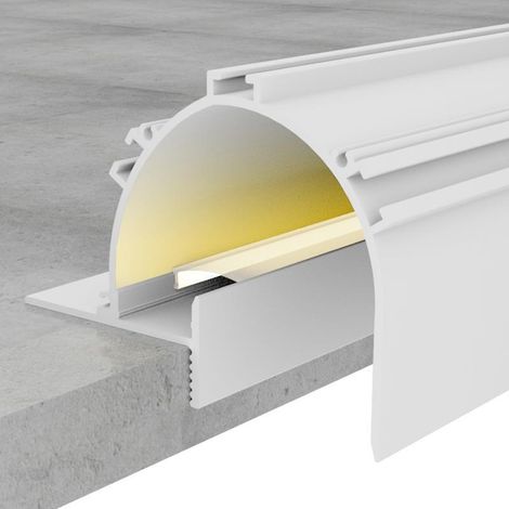 IluminaShop - Perfil de Aluminio Sunn Lacado Blanco 12/24V 2 metros (1/3)