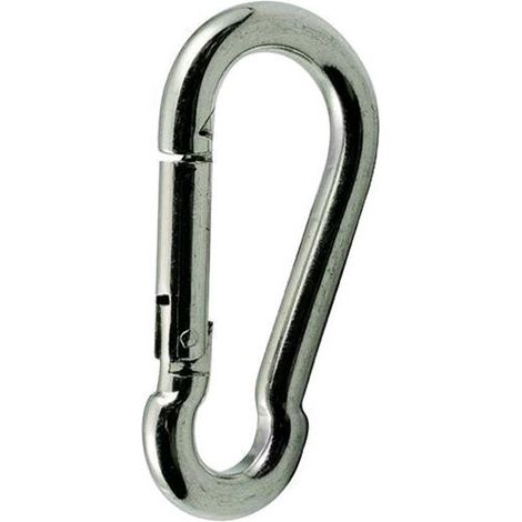 Moschettoni In Acciaio Inox  Mm.  80 10Pz