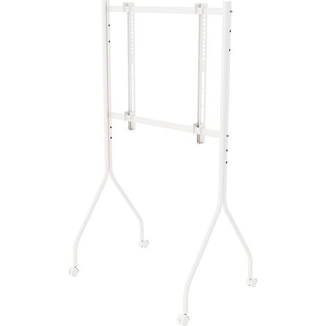 Soporte / carrito para TV Maclean, con ruedas, 37-80", carga máxima 50 kg, VESA máximo 600x400, blanco, MC-180 W (1/5)