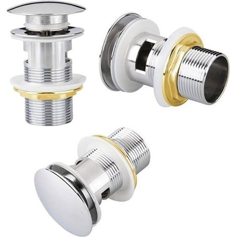 Trade Shop - Tapa De Drenaje Universal Bañera Universal Baño Washbasin Bidet Click Hill Pilette - (1/3)