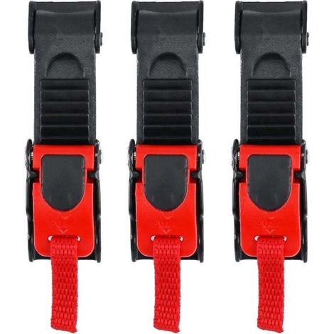 SABIR 3 Pcs Boucle de Casque de Moto, Boucles Attache Rapide avec Sangle pour Casque Moto/Vélo (1/5)