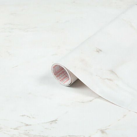 Romeo Matt White D-C-Fix Self Adhesive Sticky Back Vinyl Film Marble Effect