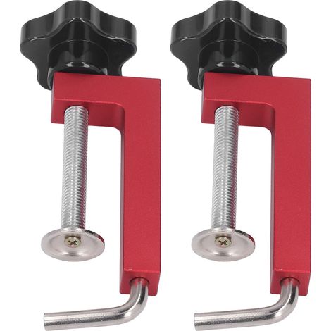 Aluminium-G-Clip-Klemme 35–160 mm, 2er-Pack, Spannwerkzeug für Tischkreissäge und Holzbearbeitung, verstellbare Konstruktionsklemme (1/5)