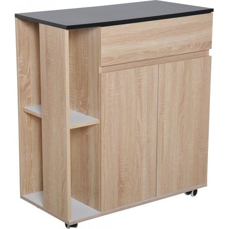 Desserte de cuisine multi-rangement France beige (1/5)