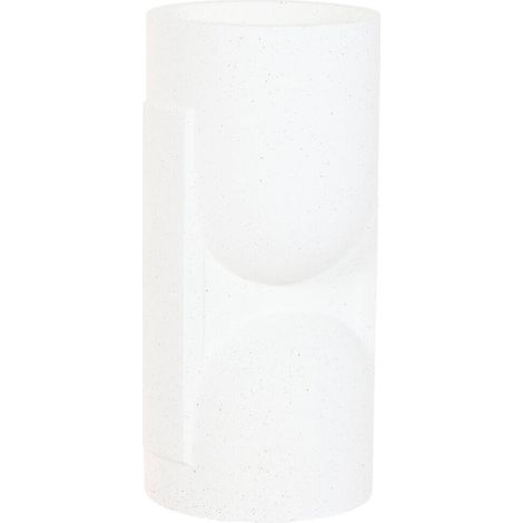 Support pour plante en magnesia blanc cassé style urbain - Blanc cassé effet minéral (1/4)