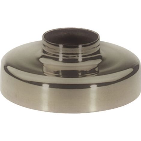 Cache platine poteau - Pour tube de diamètre : 38,1 mm - Diamètre : 101 mm - Matériau : Inox - Hauteur : 34 mm - Décor : Brossé - MB2 (1/2)