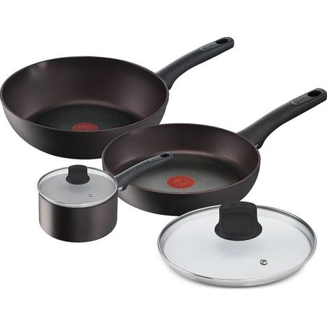 Set di Pentole Lagostina Eco in Alluminio Riciclato - 5 Pezzi per Cucinare in Modo Sostenibile