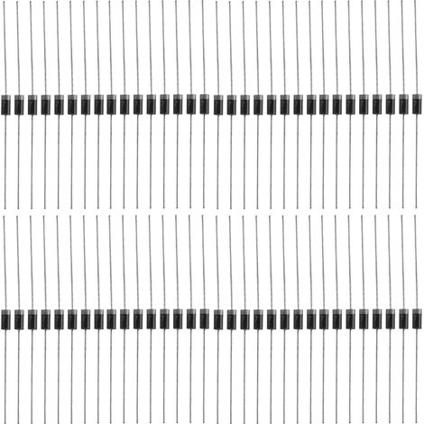 100 Stück 1N4007 1000V 1A Hochspannungsgleichrichterdiode, Gleichrichterdioden, elektronische Dioden (1/5)