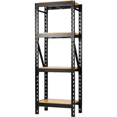 Draper 32488 BUNKER 21 Piece Modular 4 Tier Racking Hardwood Shelving, 750mm