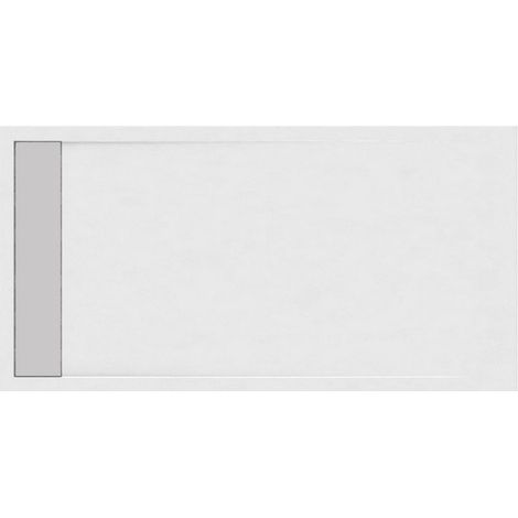 Piatto doccia 80x140 acrilico con canalina in acciaio kamalu