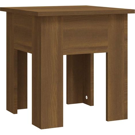Maison Exclusive - Table basse chêne marron 40x40x42 cm bois d'ingénierie (1/5)