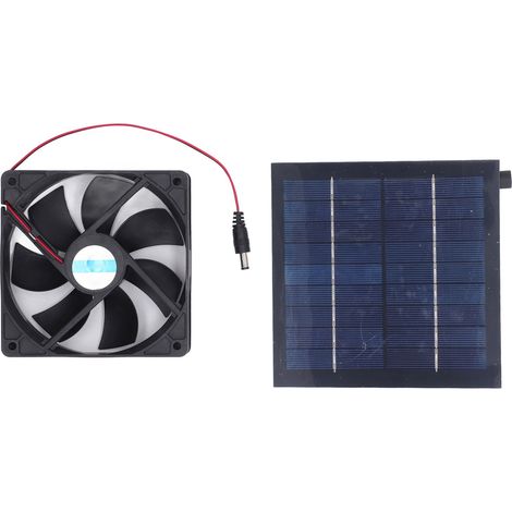Kit de ventilateur solaire 20 W étanche IP65 pour petits poulaillers, serres, abris de jardin, niches pour animaux et extraction de fenêtre. (1/5)