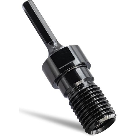 Adaptateur de foret à carottage à filetage mâle 1-1/4"-7" vers tige hexagonale 1/2", convertisseur pratique et de haute qualité pour le perçage du béton. (1/4)