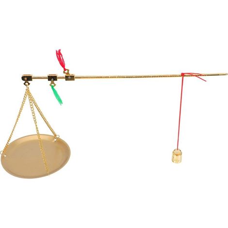 Balance et Poids Exacts en Cuivre de Médecine Chinoise Vintage Outil (1/5)