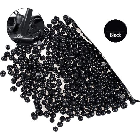 Cire d'épilation, perles de cire dure, sans besoin de strip, Noir 500g (1/2)
