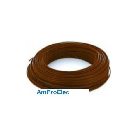 Fil électrique souple HO5/7-VK 0,5-0,75-1-1,5-2,5 mm² 5-10-15-20 m 12 Couleurs Section: 2,5 mm² - Couleur: Marron - Longueur: 20 Mètres