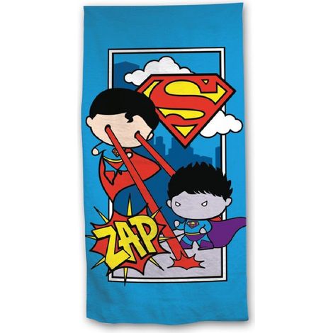 Superman Kinder Badetuch Strandtuch für Kinder mit Lustiges Design 140x70 cm