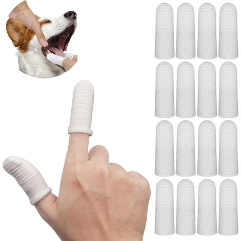 16 cepillos de dientes de tela para perros, cepillos de dientes de tela para mascotas, cepillos de dientes de tela para perros ...